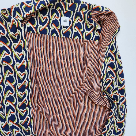 CAbi Amour Shirt Dress Duster Tunic Heart Graphic Sleeveless Button Down Large - Picture 11 of 14